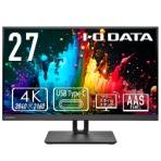 アイオーデータ　４Ｋ対応＆ＵＳＢ　Ｔｙｐｅ－Ｃ搭載２７型液晶ディスプレイ　ブラック　５年保証　ＬＣＤ－ＣＵ２７１ＡＢ－ＦＸ　１台