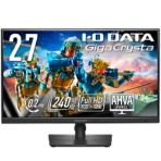 アイオーデータ　２４０Ｈｚ対応ＡＨＶＡパネル採用２７型ゲーミングモニター「ＧｉｇａＣｒｙｓｔａ」　ブラック　５年保証　ＬＣＤ－ＧＤ２７１ＵＡＸ　１台
