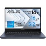 ＡＳＵＳ　ＥｘｐｅｒｔＢｏｏｋ　Ｂ５　Ｆｌｉｐ　１４型　Ｃｏｒｅ　ｉ５－１３４０Ｐ　メモリ１６ＧＢ　５１２ＧＢ（ＳＳＤ）　スターブラック　Ｂ５４０２ＦＶＡ－ＫＡ０３２０Ｘ　１台