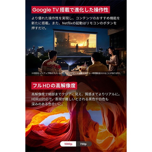 アンカージャパン　Ｇｏｏｇｌｅ　ＴＶ搭載モバイルプロジェクター　ＮＥＢＵＬＡ　Ｃａｐｓｕｌｅ　３　Ｆｕｌｌ　ＨＤ　２００ＡＮＳＩルーメン　ブラック　Ｄ２４２５Ｎ１１　１台4