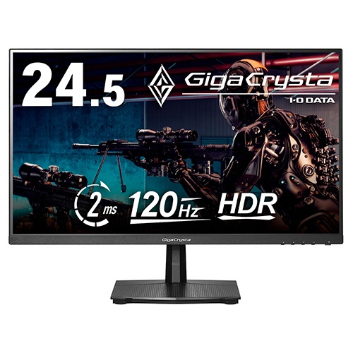 アイオーデータ　ＧｉｇａＣｒｙｓｔａ　１２０Ｈｚ対応　２４．５型ゲーミングモニター　ブラック　５年保証　ＬＣＤ－ＧＤ２５１ＳＨ　１台1