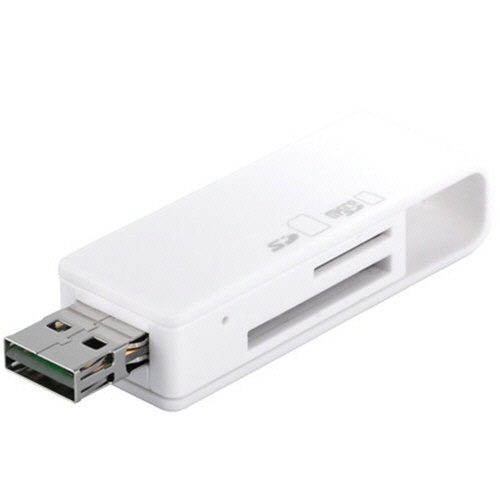 バッファロー　どっちもＵＳＢカードリーダー／ライター　どっちもＵＳＢコネクター採用　ホワイト　ＢＳＣＲＤ０５Ｕ２ＷＨ　１個1