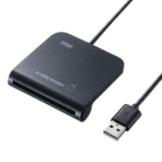 サンワサプライ　接触型ＩＣカードリーダライタ（確定申告・マイナンバーカード対応）　ＡＤＲ－ＭＮＩＣＵ２　１個