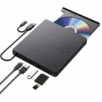 ハンクス　ＵＳＢ　ＨＵＢ付　外付けＤＶＤドライブ　ＨＴ－ＤＶ３０ＢＹ　１台