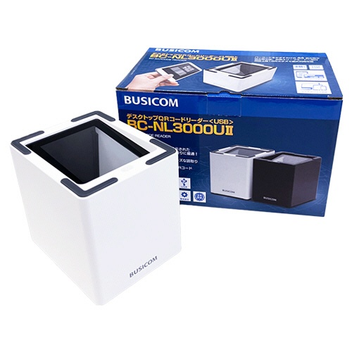 ビジコム　デスクトップＱＲコードリーダー　ＵＳＢタイプ　Ｔｙｐｅ－Ｃケーブルモデル　スノーホワイト　ＢＣ－ＮＬ３０００Ｕ２－Ｗ－Ｃ　１台3
