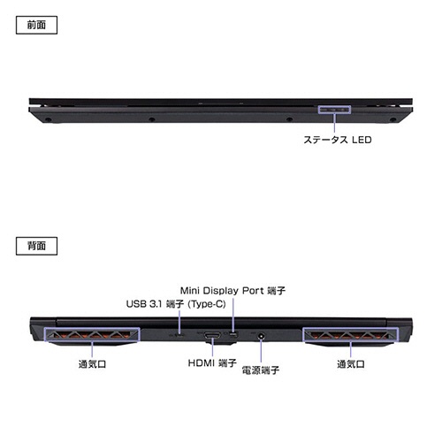マウスコンピューター mouse 15.6型 Core i7-12700H メモリ16GB 500GB(SSD) K5I7G50BKBBAW101DEC-TANO 1台