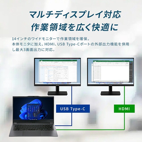 サードウェーブ F-14RP5S-B 14型 Core i5-1334U メモリ16GB 500GB(SSD) TARA021511 1台