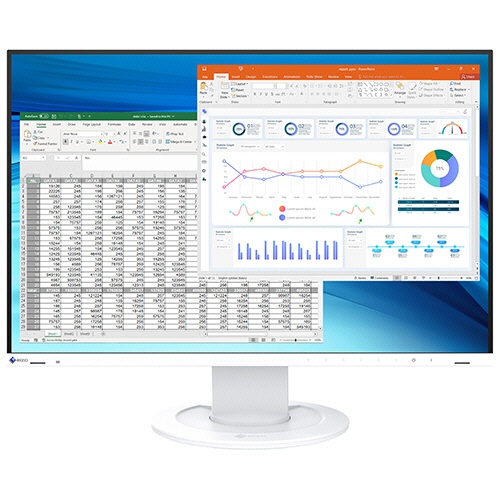 ＥＩＺＯ　ＦｌｅｘＳｃａｎ　２４．１型　カラー液晶モニター　ホワイト　ＥＶ２４１０Ｒ－ＷＴ　１台1