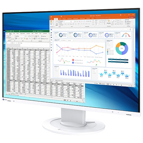 ＥＩＺＯ　ＦｌｅｘＳｃａｎ　２４．１型　カラー液晶モニター　ホワイト　ＥＶ２４１０Ｒ－ＷＴ　１台2