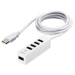 バッファロー　どっちもＵＳＢハブ　どっちもＵＳＢポート採用ＵＳＢ２．０ハブ　５ポート　ホワイト　ＢＳＨ５ＵＤ２０ＷＨ　１個