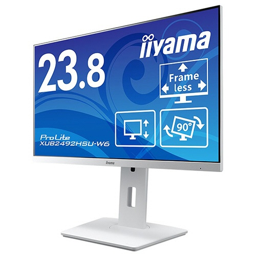 ｉｉｙａｍａ　ＰｒｏＬｉｔｅ　２３．８型ワイド液晶ディスプレイ　ホワイト　ＸＵＢ２４９２ＨＳＵ－Ｗ６　１台2