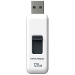アーキス　ＵＳＢ２．０　スライド式フラッシュメモリ　１２８ＧＢ　ホワイト　ＡＳ－１２８ＧＵ２－ＰＳＷ　１個