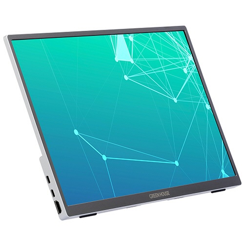 グリーンハウス　１４型ＷＵＸＧＡ　Ｔｙｐｅ－Ｃモバイルディスプレイ　シルバー　ＧＨ－ＬＣＵ１４Ａ－ＳＶ　１台4