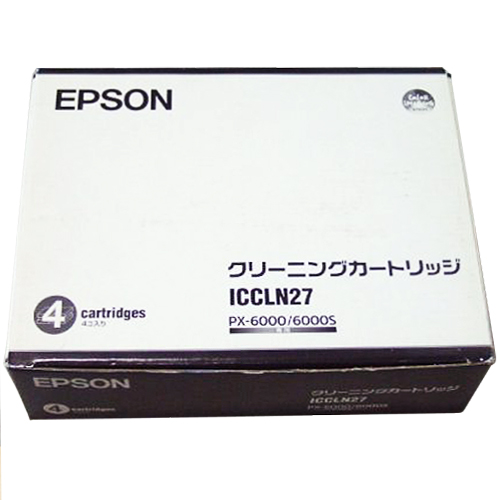 【クリックで詳細表示】エプソン クリーニングカートリッジ PX-6000用 ICCLN27 1セット(4本) ICCLN27