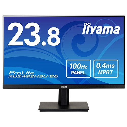 ｉｉｙａｍａ　ＰｒｏＬｉｔｅ　２３．８型液晶ディスプレイ　ブラック　ＸＵ２４９２ＨＳＵ－Ｂ６　１台1