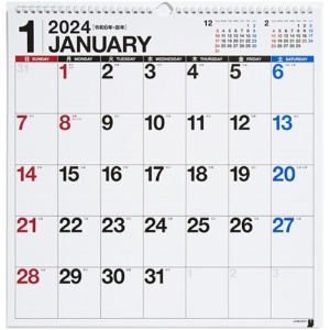高橋書店　２０２４年版１月始まり　Ｎｏ．Ｅ５２　エコカレンダー壁掛　Ｂ３変型　１冊1