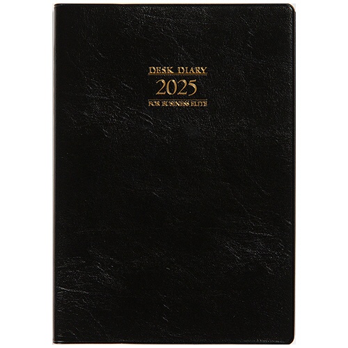 高橋書店　２０２５年版１月始まり　Ｎｏ．６７　デスクダイアリー　黒　１冊1