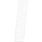 ＴＲＵＳＣＯ　スチール製メッシュラック用サイドネット　１７００×３８７　ＭＥＳ－Ｇ１７３８　１枚