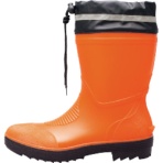 ジーベック　安全作業靴　ショート丈安全長靴　オレンジ