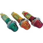 坂詰製作所　防水・防滴（ＩＰ６５）超高輝度ＬＥＤ表示灯ＤＵＬ－７Ｈ－ＩＰ　緑φ７　ＤＵＬ－７Ｈ－ＩＰ－ＤＣ２４Ｖ－Ｇ／Ｇ　１個