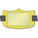 つくし工房　ｅ腕章　透明ポケット付き　黄　ロングゴムバンド付　ＷＥ－１２２Ｌ　１枚