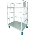 ワコーパレット 床板スチール製カゴ車 950×800×1700 WK6-95 1台