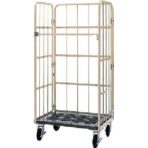 ワコーパレット 床板プラスチック製カゴ車 800×600×1700 WKP-8060 1台