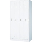 TRUSCO スタンダードロッカー 3人用 900×515×H1790 ホワイト WL37 1台