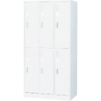 TRUSCO スタンダードロッカー 6人用 900×515×H1790 ホワイト WL67 1台