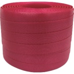 ユタカメイク 梱包用品 PPバンド 15.5mm×100m レッド L-104 1個