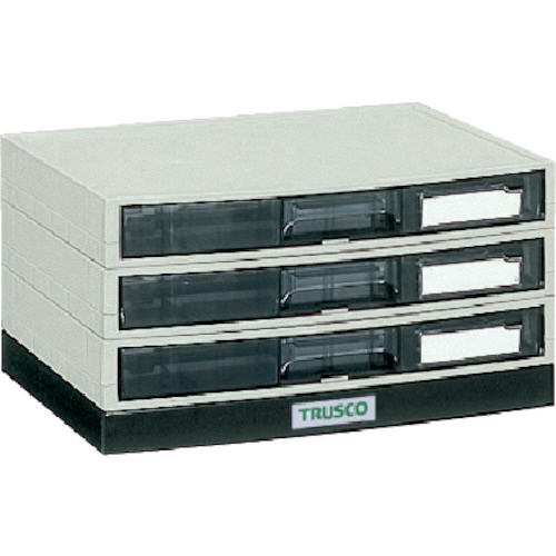 TRUSCO(トラスコ中山):αレターケース A4・積み重ねタイプ横浅型3段 LA4-S3S オレンジブック 5046661 たのめーる】TRUSCO αレターケース A4・積み重ねタイプ 横浅型3