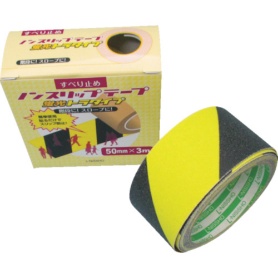 日東エルマテリアル　蛍光ノンスリップテープ　１００ｍｍ×３ｍ　黄／黒　ＬＫＳＴ－１００　１巻