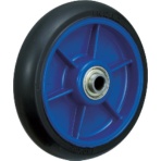 イノアック車輪　低始動抵抗キャスター　車輪のみ　Φ１５０　黒　シャフトΦ２０　ＬＲ－１５０Ｗ－ＢＫ－２０　１個