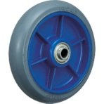 イノアック車輪　低始動抵抗キャスター　車輪のみ　Φ１５０　グレー　シャフトΦ２０　ＬＲ－１５０Ｗ－ＧＲ－２０　１個