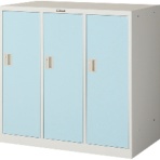 TRUSCO ミニロッカー 3連用 ブルー MLK3-B 1台