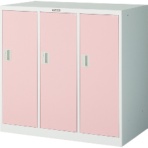 TRUSCO ミニロッカー 3連用 ピンク MLK3-P 1台