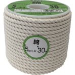 ユタカメイク　ロープ　綿ロープボビン巻　５φ×３０ｍ　ＲＣ－３　１巻