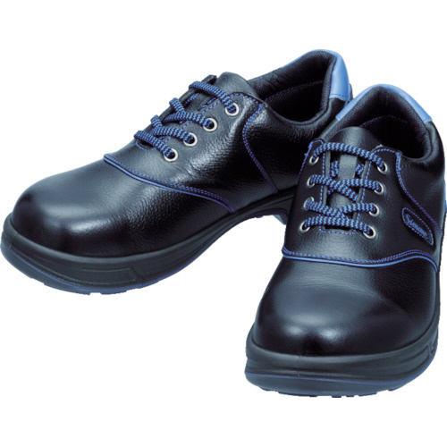 シモン 安全靴 短靴 ＳＬ１１－ＢＬ黒／ブルー ２３．５ｃｍ-