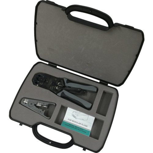パンドウイット　モジュラプラグ圧着工具　マルチタイプ　ケース付キット　ＭＰＴ５Ｅ－ＫＩＴ　１セット1
