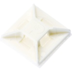 パンドウイット　マウントベース　アクリル系粘着テープ付き　白　ＡＢＭ１Ｍ－ＡＴ－Ｃ　１袋（１００個）