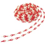 ＴＲＵＳＣＯ　プラチェーン　６ｍｍ×３０ｍ　赤／白　ＴＰＣ－６ＲＷ　１個