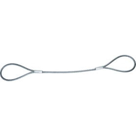 ＴＲＵＳＣＯ　ワイヤーロープスリング　Ａタイプ　アルミロック　１０ｍｍ×１．５ｍ　ＴＷＡＬ－１０Ｓ１．５　１本