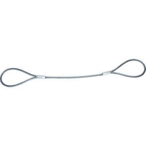 ＴＲＵＳＣＯ　ワイヤーロープスリング　Ａタイプ　アルミロック　１０ｍｍ×１．５ｍ　ＴＷＡＬ－１０Ｓ１．５　１本1