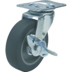 TRUSCO ルートバン(メッシュタイプ)用自在ストッパー付キャスターΦ75EL車 TYE-75ELS 1個