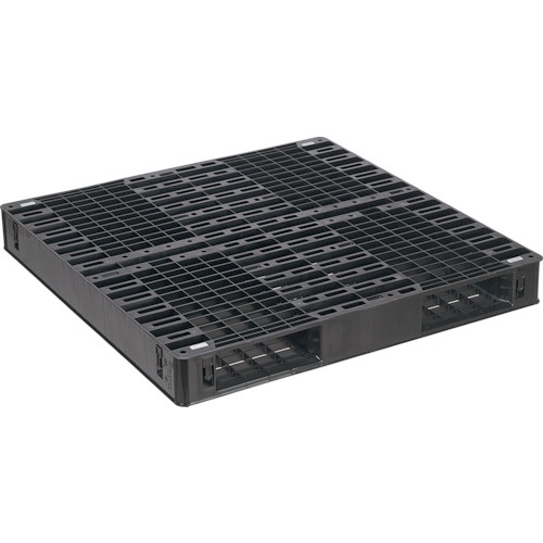 日本プラパレット　輸出梱包用パレット　ＥＸＳ１１１１Ｆ　両面二方差しフック付　黒　ＥＸＳ－１１１１－Ｆ－ＢＫ　１枚1