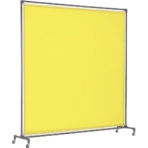 ＴＲＵＳＣＯ　溶接遮光フェンス　２０１５型単体　キャスター　黄　ＹＦ２０１５－Ｙ　１台