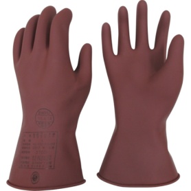 ヨツギ　低圧ゴム手袋　ネオフィット　Ｍ　直流７５０Ｖ以下用　薄手　ＹＳ－１０２－５８－０２　１双