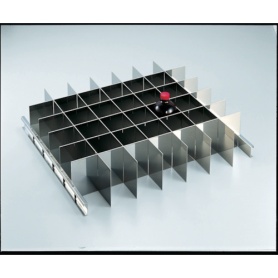 ＴＲＵＳＣＯ　耐震薬品庫　ＳＹＷ型用仕切板セット　５００ｍｌビン×４２本用　ＳＹＷ－５００ＳＳ　１個