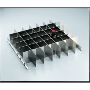 ＴＲＵＳＣＯ　耐震薬品庫　ＳＹＷ型用仕切板セット　５００ｍｌビン×４２本用　ＳＹＷ－５００ＳＳ　１個1