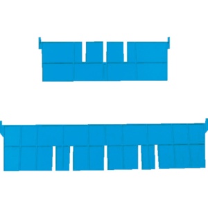 ＤＩＣプラスチック　Ｆ型コンテナ　Ｆ－５用短手用仕切板　青　Ｆ－５ＳＢ　１枚1